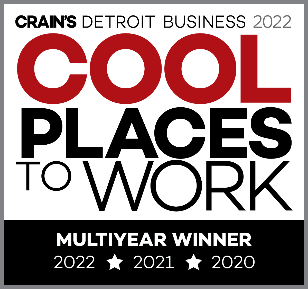 2022 Crain's Detroit Business logo Cool places to work